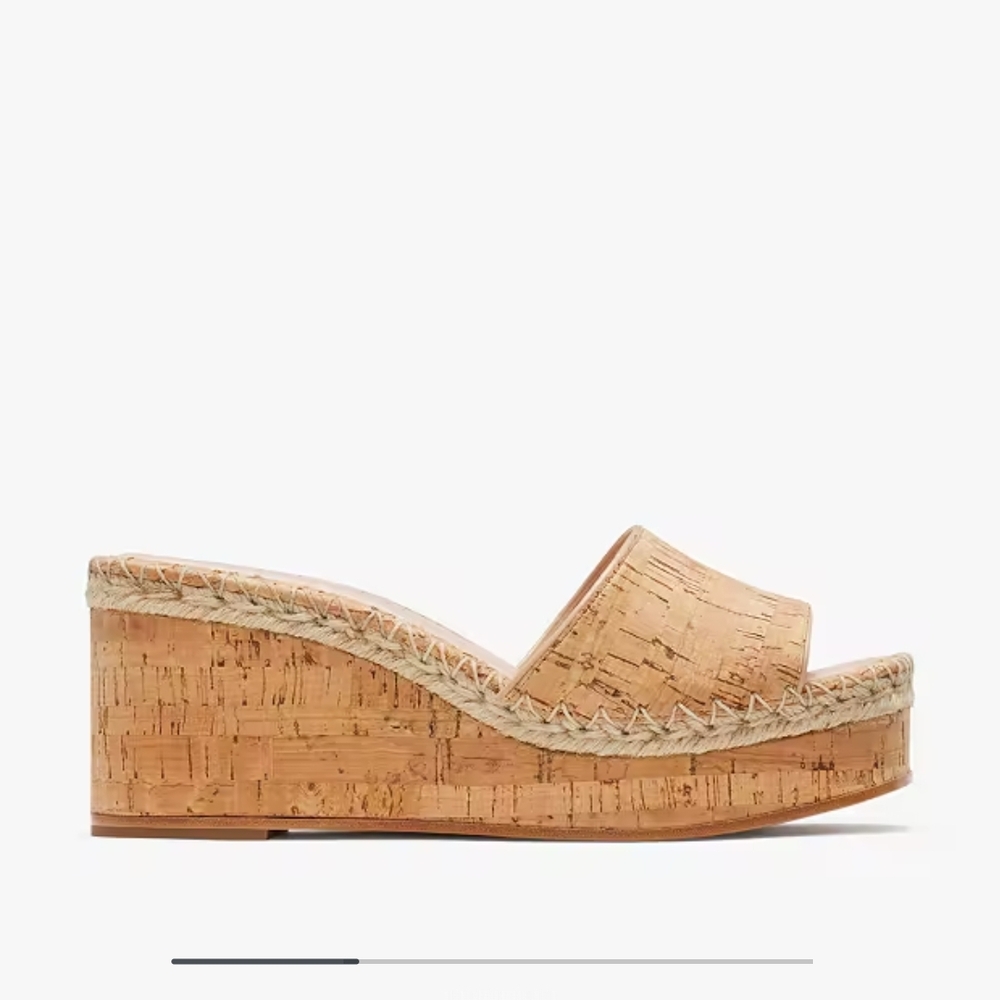 Kate Spade Tan Wedge Sandals